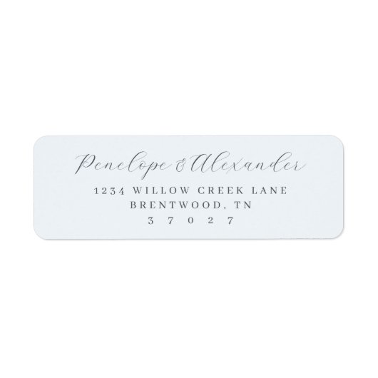 Elegant Gray Minimalist Calligraphy (Vorne)