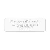 Elegant Gray Minimalist Calligraphy (Vorne)