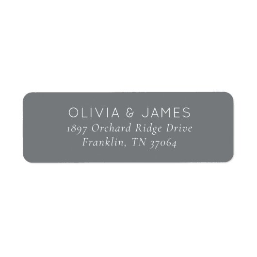 Elegant Gray Minimalist Invitation (Vorne)