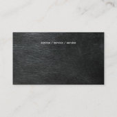 Elegant Gray Skin Visitenkarte (Rückseite)