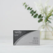 Elegant Gray Skin Visitenkarte (Stehend Vorderseite)