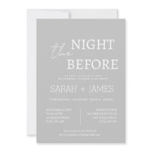 Elegant Gray The Night Before Dinner Wedding