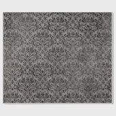 Elegant Gray Viktorianisch Geschenkpapier (Flach)