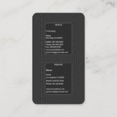 Elegant Gray Visitenkarte (Rückseite)