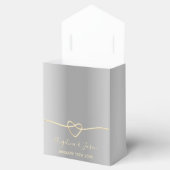 Elegant Gray Wedding Geschenkschachtel (Geöffnet)