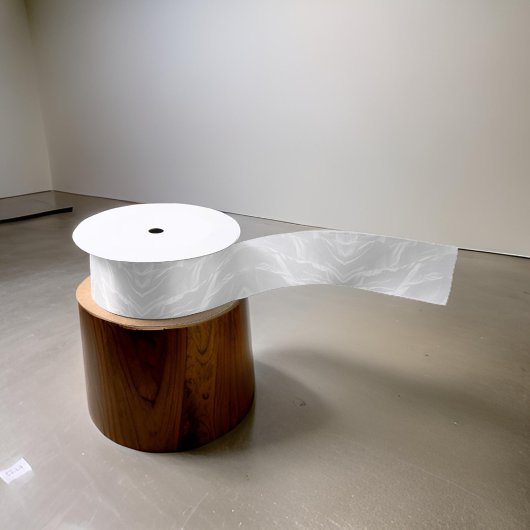 Elegant Gray White Satinband