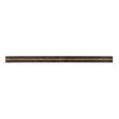 Elegant Great Gatsby Gold Stripe Black Satinband (Vorderseite)