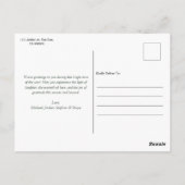 Elegant Green 1 Foto Arch Frohe Weihnachten Postkarte (Rückseite)