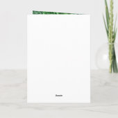 Elegant Green and Silver Flowers Sweet Sixteen Dankeskarte (Rückseite)