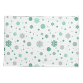 Elegant green and white merry Christmas Kissenbezug (Rückseite)