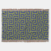Elegant Green &blue Abstract pattern Decke (Vorderseite)