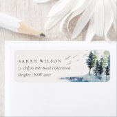 Elegant Green Blue Pine Woods Forest Birds Address (Insitu)