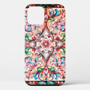 ELEGANT GREEN BLUE PINK RED FLORAL FANTASY Case-Mate iPhone HÜLLE