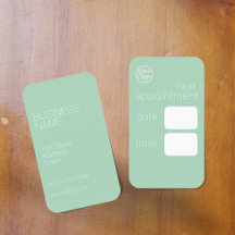 ELEGANT GREEN BUSINESS LOGO NÄCHSTE ERNENNUNGskart