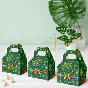 Elegant Green Christmas Geschenkschachtel