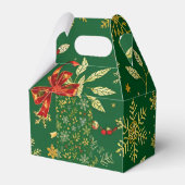 Elegant Green Christmas Geschenkschachtel (Rückseite)