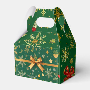Elegant Green Christmas Geschenkschachtel