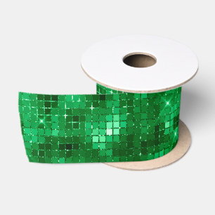Elegant Green Christmas Satinband