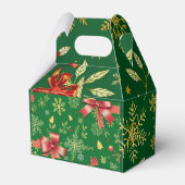 Elegant Green Christmas V2 Geschenkschachtel (Rückseite)