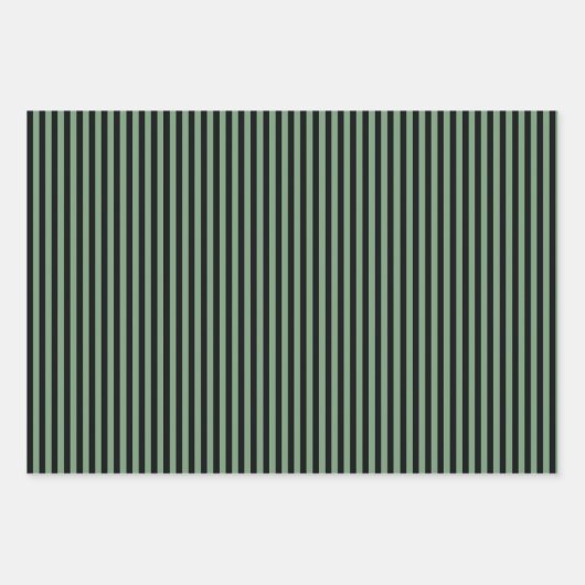 Elegant Green Damask Geschenkpapier Set (Vorderseite 2)