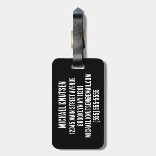 Elegant Green Dinosaur T-Rex Tyrannosaurus Reise Gepäckanhänger (Rückseite vertikal)