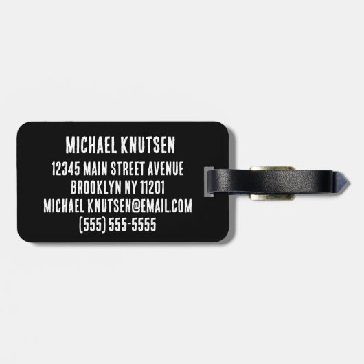 Elegant Green Dinosaur T-Rex Tyrannosaurus Reise Gepäckanhänger (Rückseite horizontal)