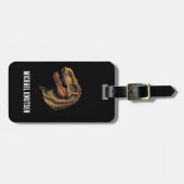 Elegant Green Dinosaur T-Rex Tyrannosaurus Reise Gepäckanhänger (Vorderseite horizontal)