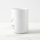 Elegant Green Floral Crescent Ramadan Mubarak Arab Kaffeetasse (Mittel)