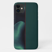Elegant Green Floral iPhone Case (Rückseite)