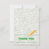 Elegant Green Floral RSVP Karte (Vorderseite)