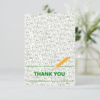 Elegant Green Floral RSVP Karte