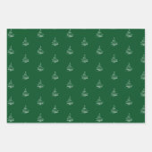 Elegant Green Frohe Weihnachtsgeschenk Geschenkpapier Set (Vorderseite 2)