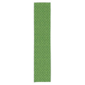  Elegant Green Geometric Patterns Kurzer Tischläufer (Vorderseite)