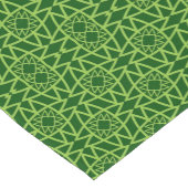  Elegant Green Geometric Patterns Kurzer Tischläufer (Ecke)