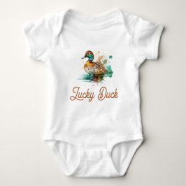 Elegant Green Gerahmt Mallard Duck Baby Shower Baby Strampler