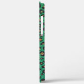 Elegant Green Glitter Black Gold Leopard Case-Mate iPhone Hülle (Rückseite / Links)
