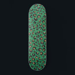 Elegant Green Glitter Black Gold Leopard Skateboard<br><div class="desc">Ein stilvolles Schwarz-Imitat Gold Glitzer Leopard Print Wald grün und smaragdgrün Gradienten Chic Foto bereichert eine elegante Touch zu besonderen Fest-Events oder glamouröse feminine Wohngestaltung,  mit Schwarz,  Gold,  Braun,  Grün,  Schwarz und Weiß Farben,  Leopard,  Gepard Kat Tierprint Muster,  einzigartigen lebendigen Modefarben,  glanzvollen glanzstrahlen glänzenden Glitzern Imitat  Glitzer-Bild drucken.</div>