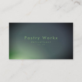 Elegant Green Glow Gradient Ombre Visitenkarte