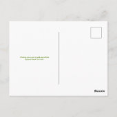 Elegant Green Gold Glitter St Patricks Day Script Postkarte (Rückseite)