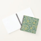 Elegant Green Jasmine Floral Pattern Notizblock (Innenseite)