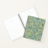 Elegant Green Jasmine Floral Pattern Notizblock (Innenseite)