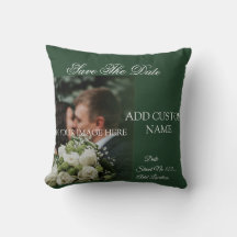 Elegant Green Kiss Save the Date