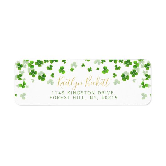 Elegant Green Kleeblatts Irish St. Patrick's Day (Vorne)