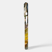 Elegant Green Leaf iPhone Case Minimal Botanical (Rückseite / Links)