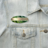 Elegant Green Leopard Print,Stripe, Pearls Namensschild (Beispiel)