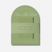 Elegant Green Lines Wedding