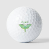 Elegant Green Luna Moth Personalisiert Ladys Golfball (Vorderseite)