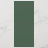 Elegant Green Menu Template Menükarte (Rückseite)