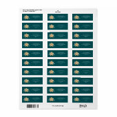 Elegant Green Merry Christmas Gold Star (Vorne)