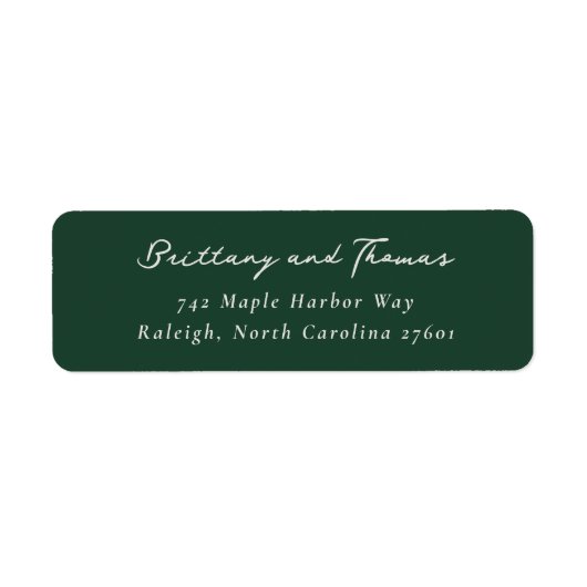 Elegant Green Minimalist (Vorne)